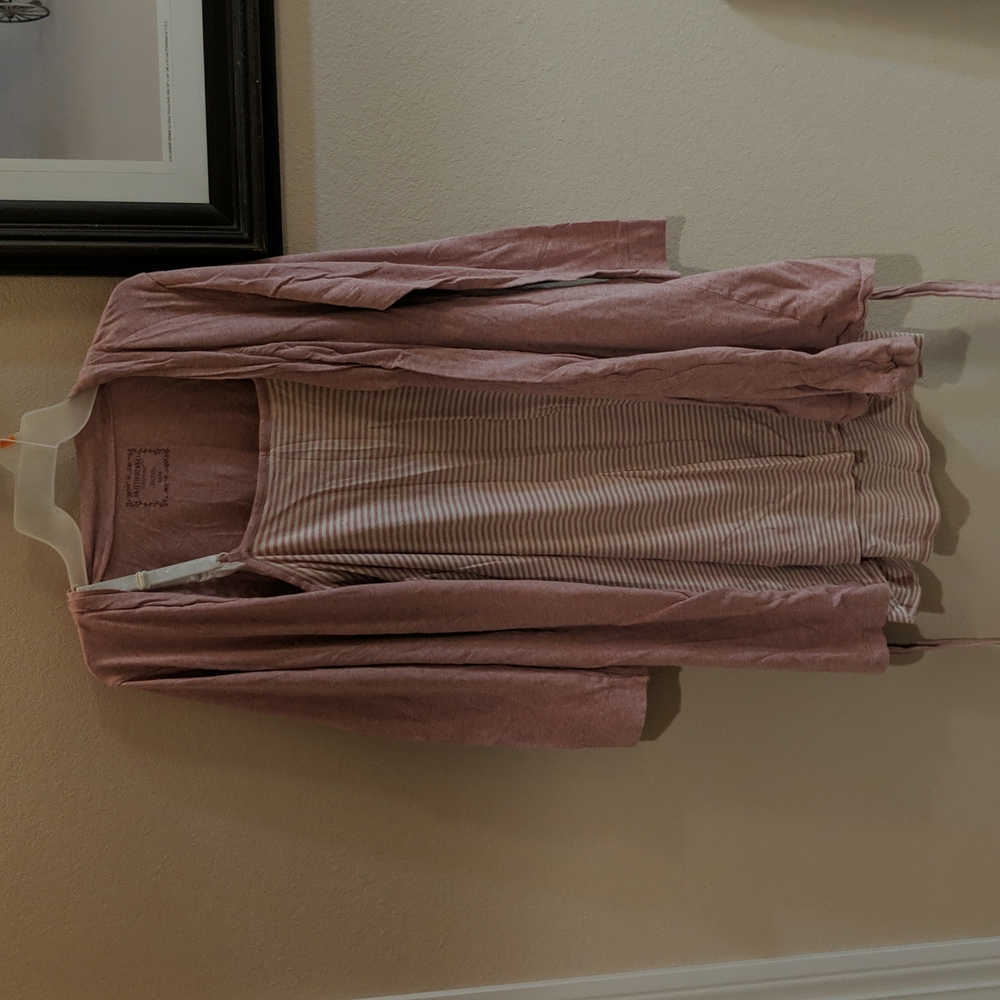 Nursing nightgown with robe